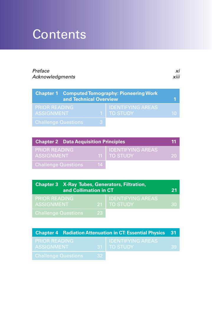 Preview page 6 of Computed Tomography Physics and Technology A Self Assessment Guide 2nd Edition By Euclid Seeram