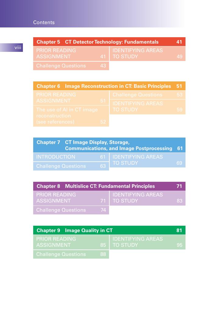 Preview page 7 of Computed Tomography Physics and Technology A Self Assessment Guide 2nd Edition By Euclid Seeram