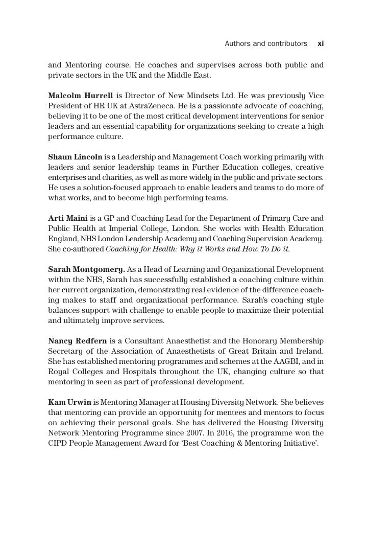 Preview page 10 of Coaching and Mentoring at Work Developing Effective Practice 3rd Mary Connor, Julia Pokora
