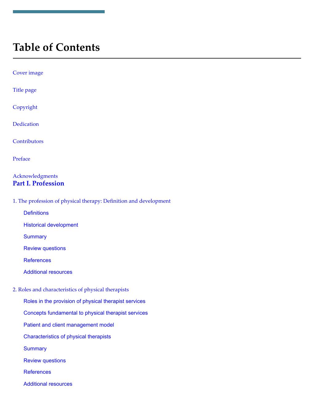 Preview page 3 of Introduction to Physical Therapy 6th Edition By Michael Pagliarulo