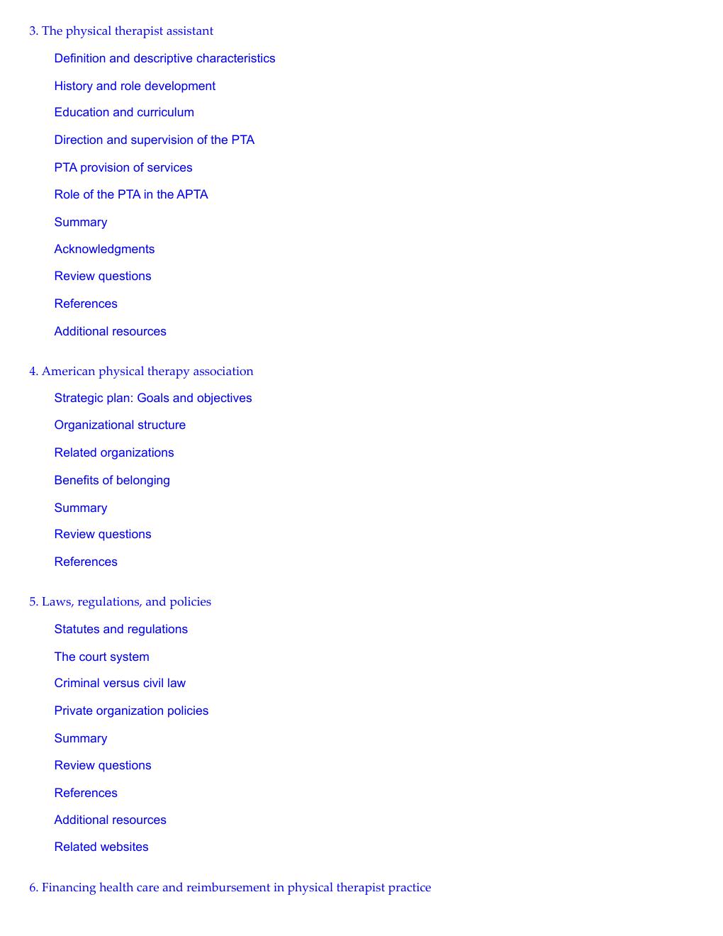 Preview page 4 of Introduction to Physical Therapy 6th Edition By Michael Pagliarulo