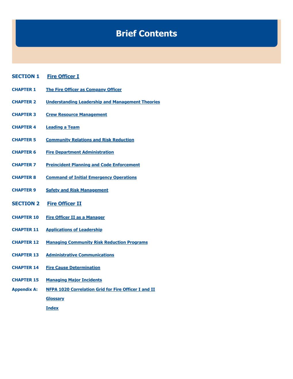 Preview page 8 of Fire Officer Principles and Practice 5th Edition By Michael Ward, Dane Carley