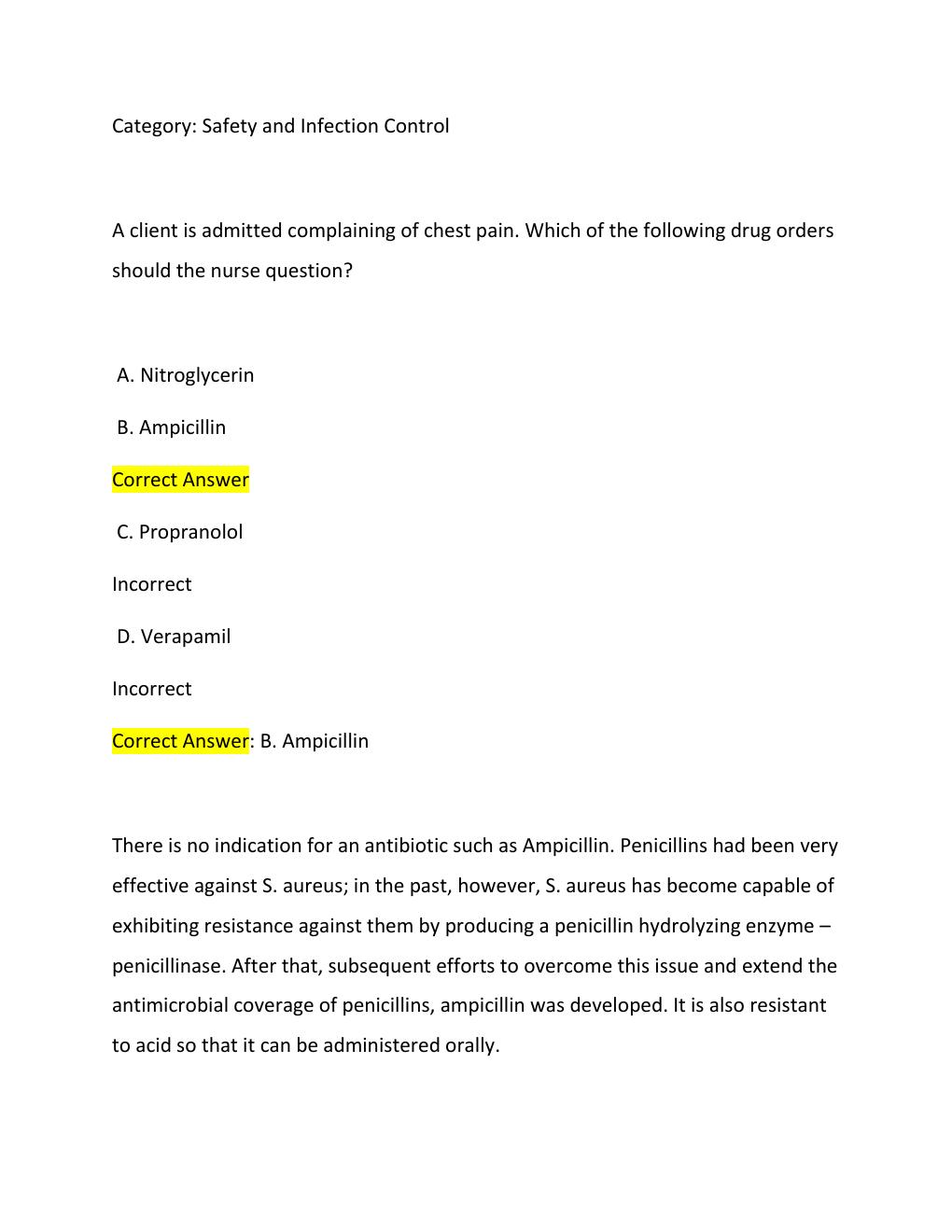 Preview page 3 of NCLEX-RN NURSING  2026 EXAM 1 ..   100% VERIFIED WITH CORRECT SOLUTIONS A+++