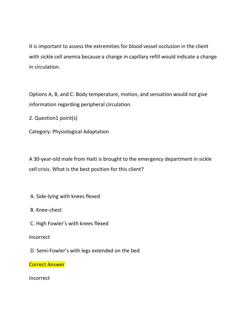 Preview page 2 of NCLEX-RN NURSING  2026 EXAM fall  ..   100%  verified  chamberlain WITH CORRECT SOLUTIONS A++