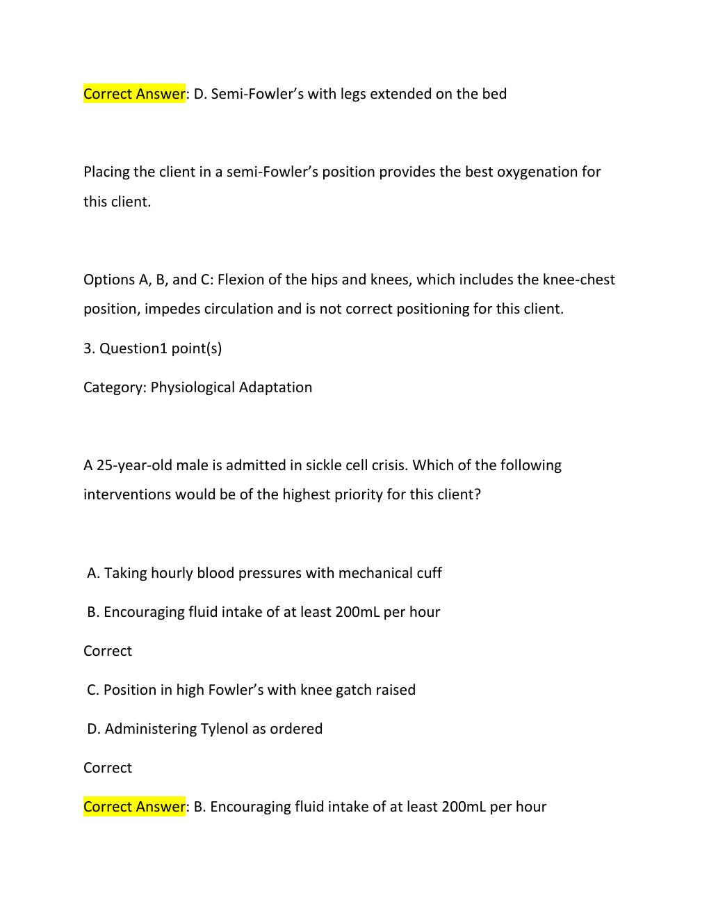 Preview page 3 of NCLEX-RN NURSING  2026 EXAM fall  ..   100%  verified  chamberlain WITH CORRECT SOLUTIONS A++