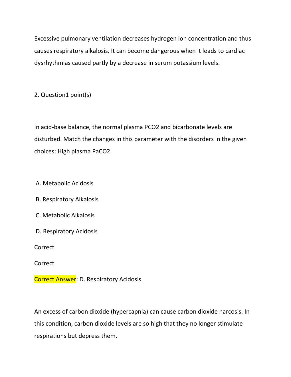 Preview page 2 of ARTERIAL BLOOD GAS INTERPRETATION  NURSING 2026  EXAM 2