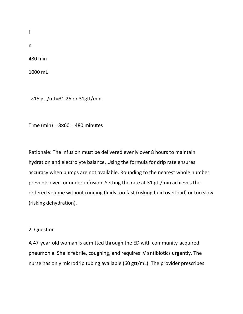 Preview page 7 of DRUG DOSAGE CALCULATIONS NURSING 2026 EXAM