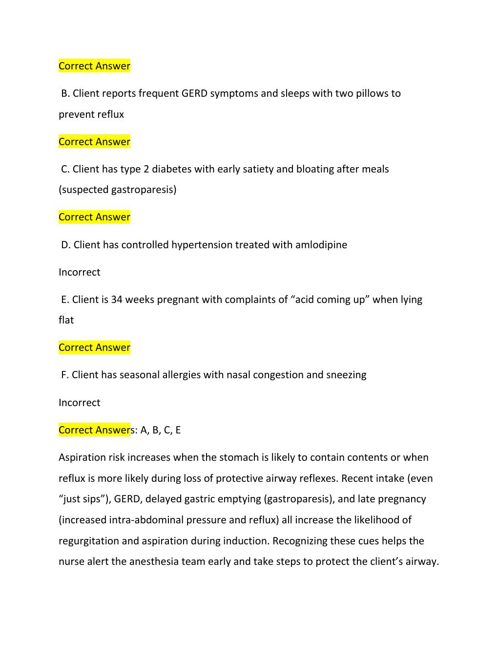 Preview page 3 of PERIOPERATIVE NURSING PREOPERATIVE PHASE EXAM 2026