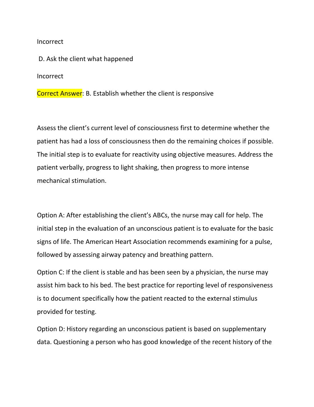 Preview page 3 of NURSING PRIORITIZATION, DELEGATION, ASSIGNMENT NCLEX-RN  EXAM 2026 NEW! 22
