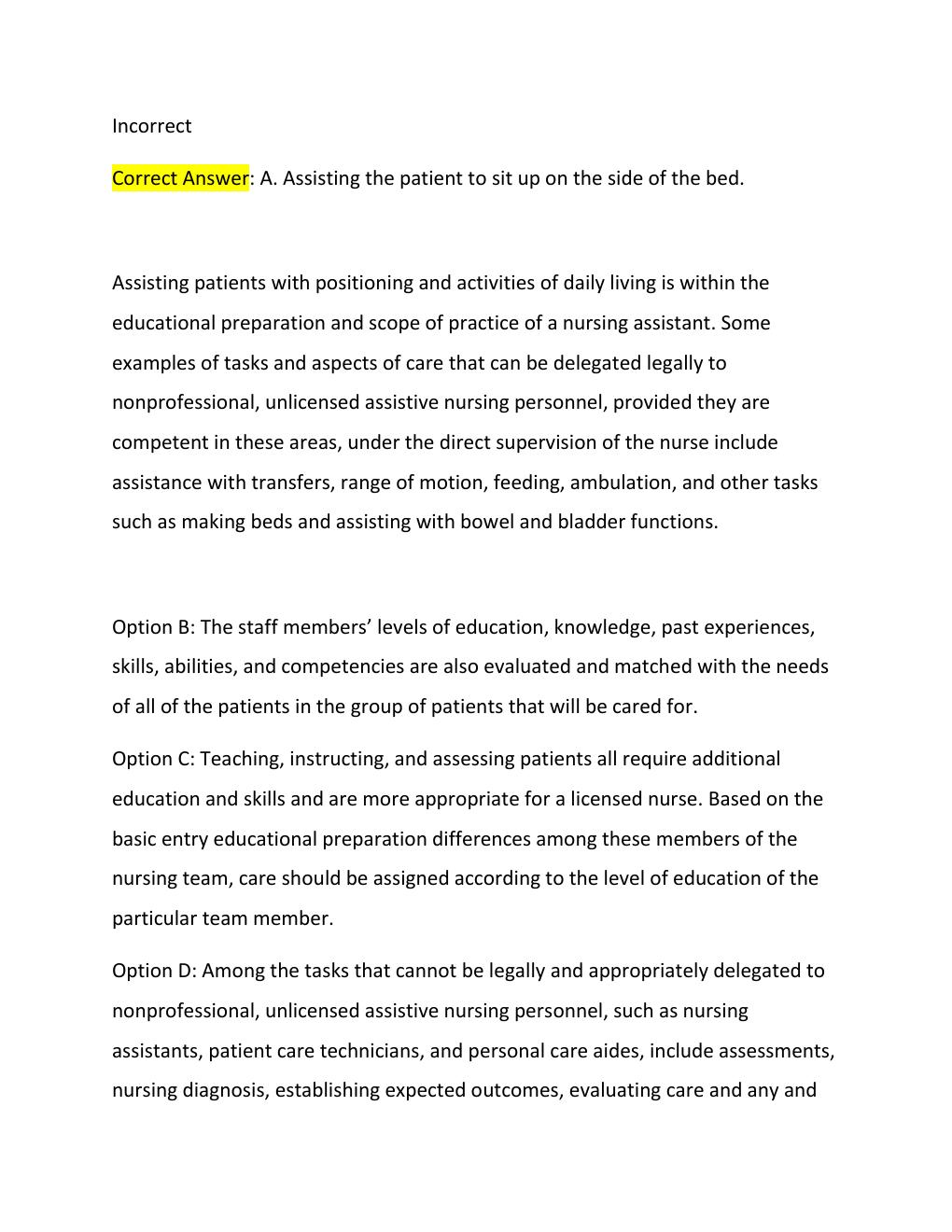 Preview page 7 of NURSING PRIORITIZATION, DELEGATION, ASSIGNMENT NCLEX-RN  EXAM 2026 NEW