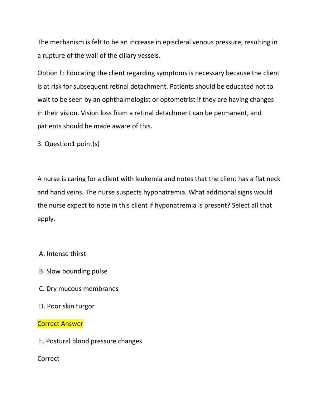 Preview page 5 of (2026) NURSING !!! NCLEX  EXAM GRADES A + WITH RELEVANT SOLUTIONS TO QUESTIONS 4