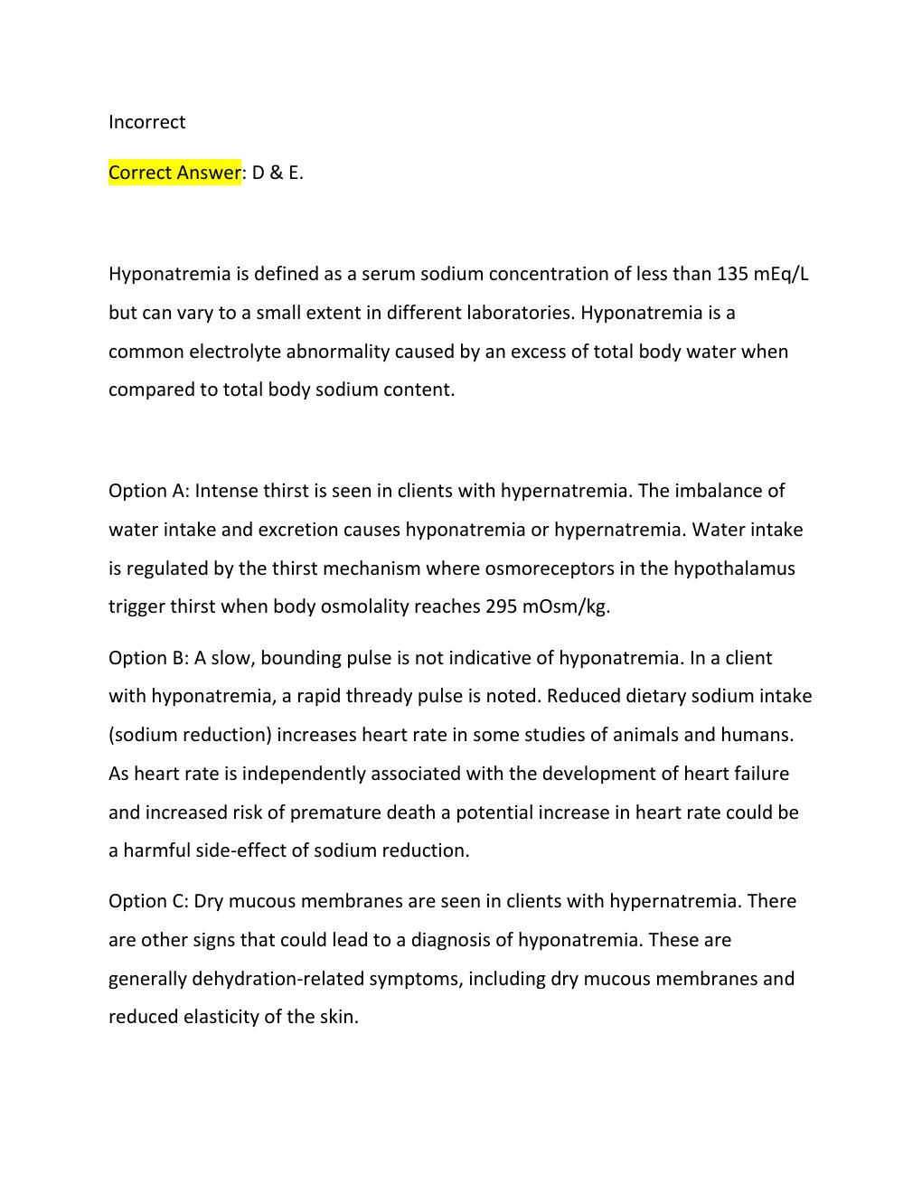 Preview page 6 of (2026) NURSING !!! NCLEX  EXAM GRADES A + WITH RELEVANT SOLUTIONS TO QUESTIONS 4