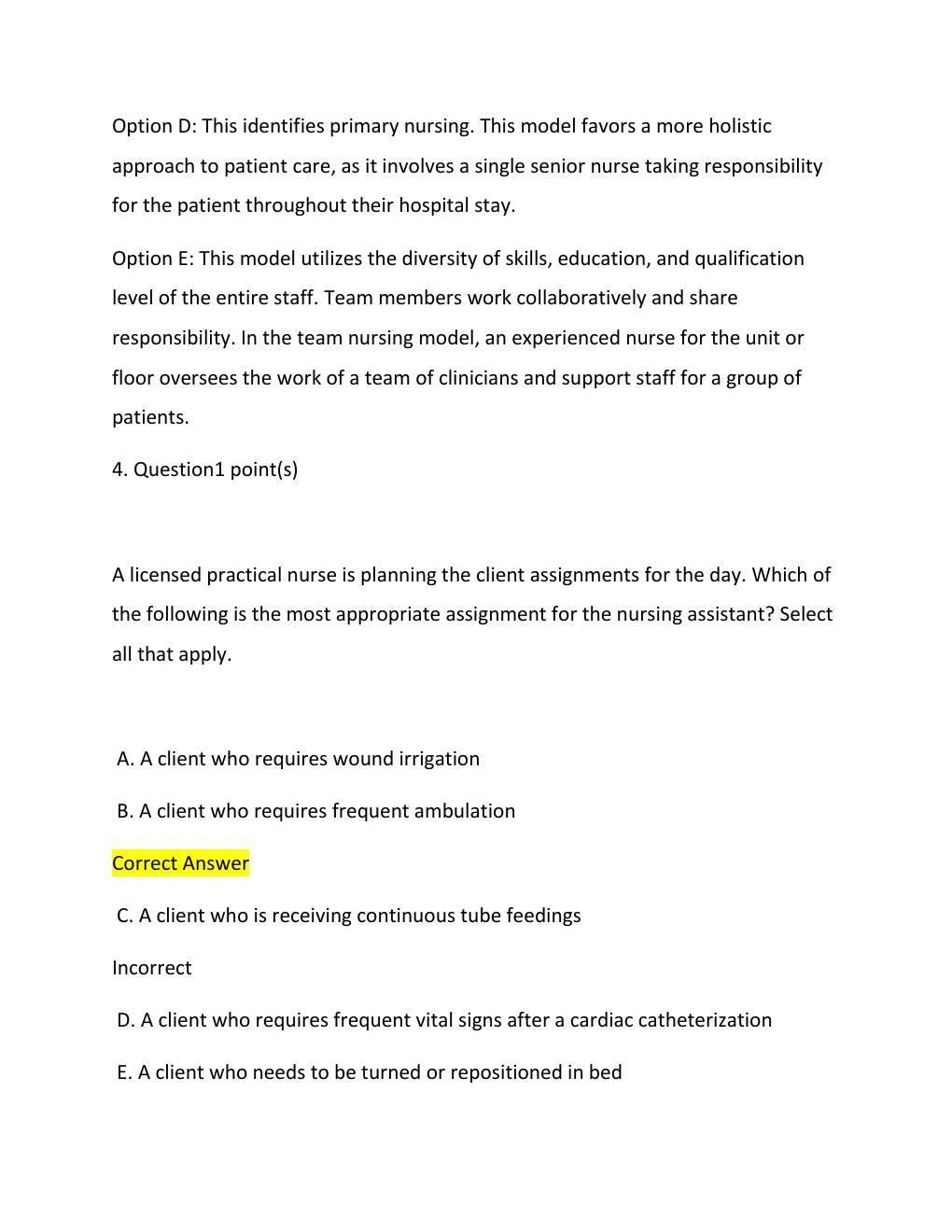 Preview page 7 of 2026 NURSING NCLEX  EXAM GRADES A + WITH RELEVANT SOLUTIONS TO QUESTIONS 3
