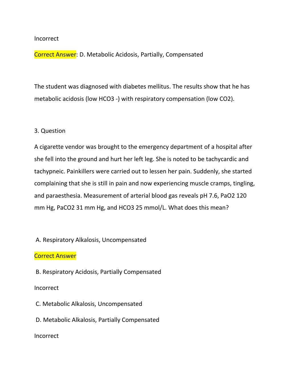 Preview page 3 of ARTERIAL BLOOD GAS INTERPRETATION  NURSING 2026  EXAM