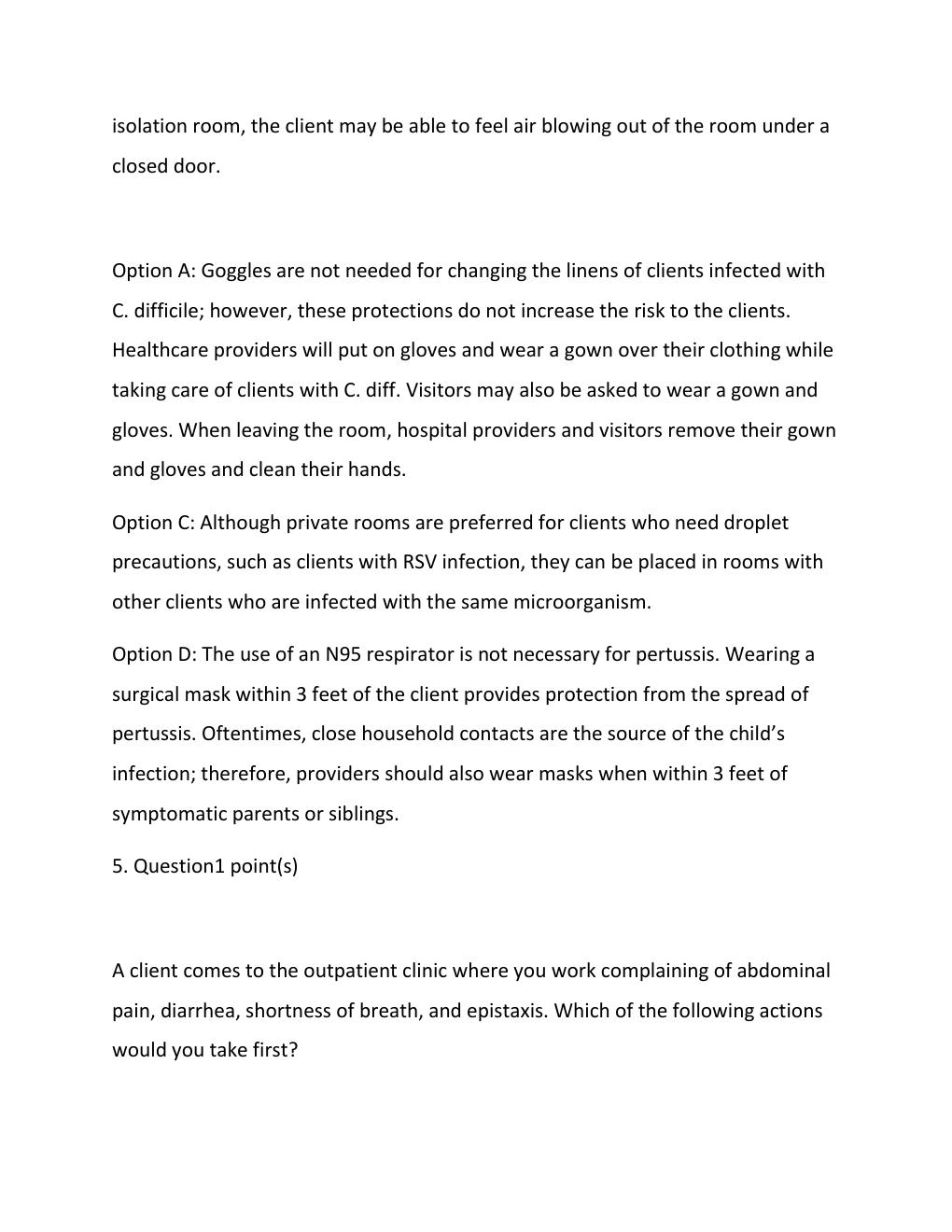Preview page 7 of SAFETY AND INFECTION CONTROL NCLEX NURSING 2026 EXAM 3