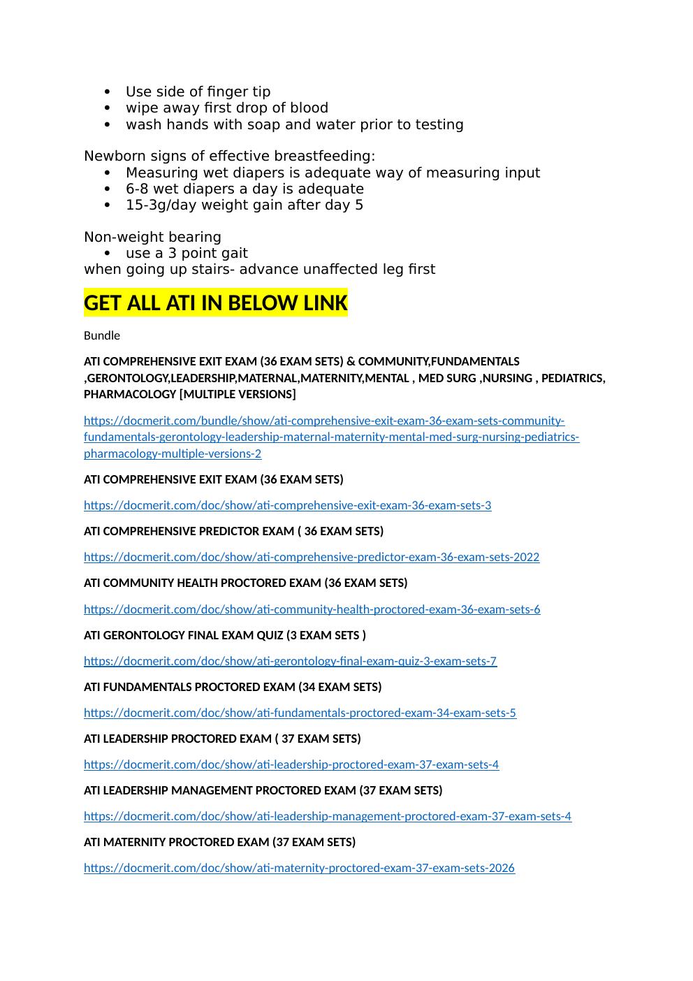 Preview page 3 of ATI Comprehensive Practice Exam B Focused Review