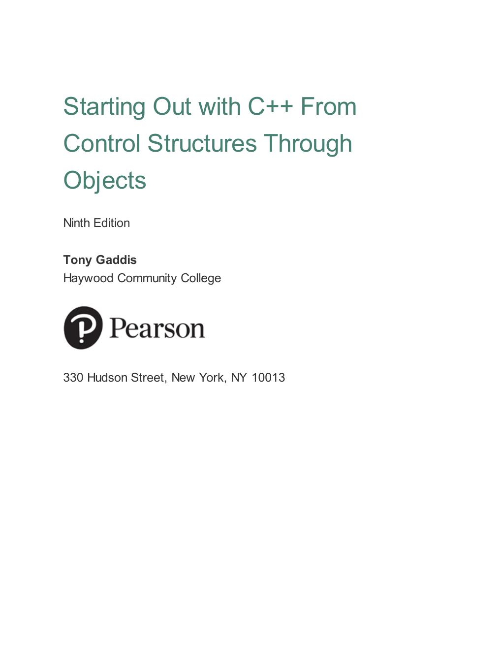Preview page 4 of Starting Out with C++ from Control Structures to Objects 9th Edition By Tony Gaddis