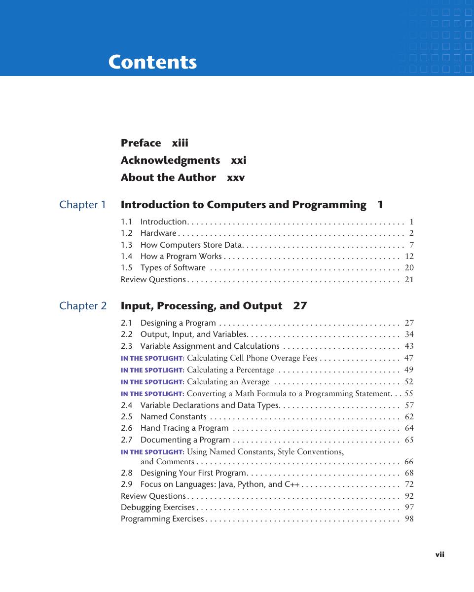 Preview page 8 of Starting Out With Programming Logic and Design 6th Edition By Tony Gaddis
