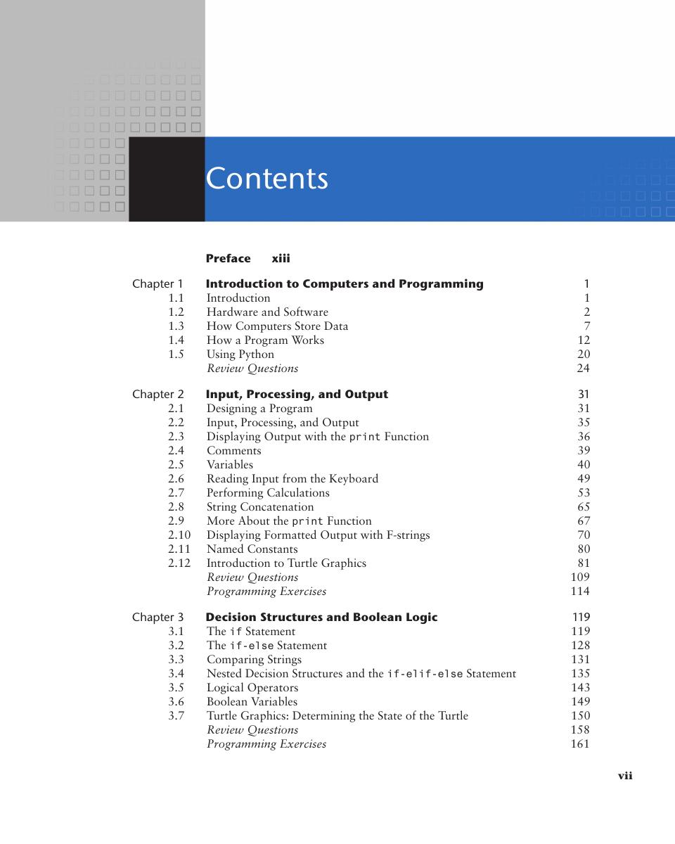 Preview page 3 of Starting out with Python 5th Edition By Tony Gaddis