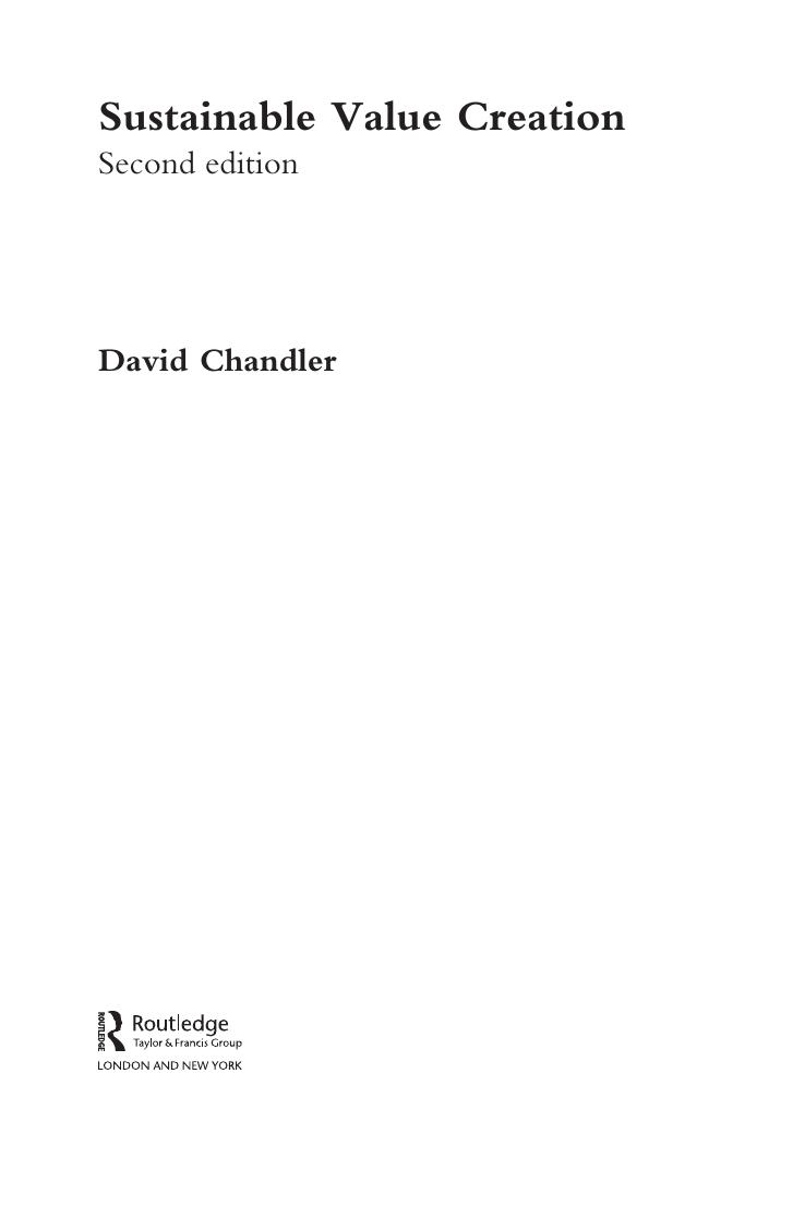 Preview page 4 of Sustainable Value Creation 2nd Edition By Chandler, David