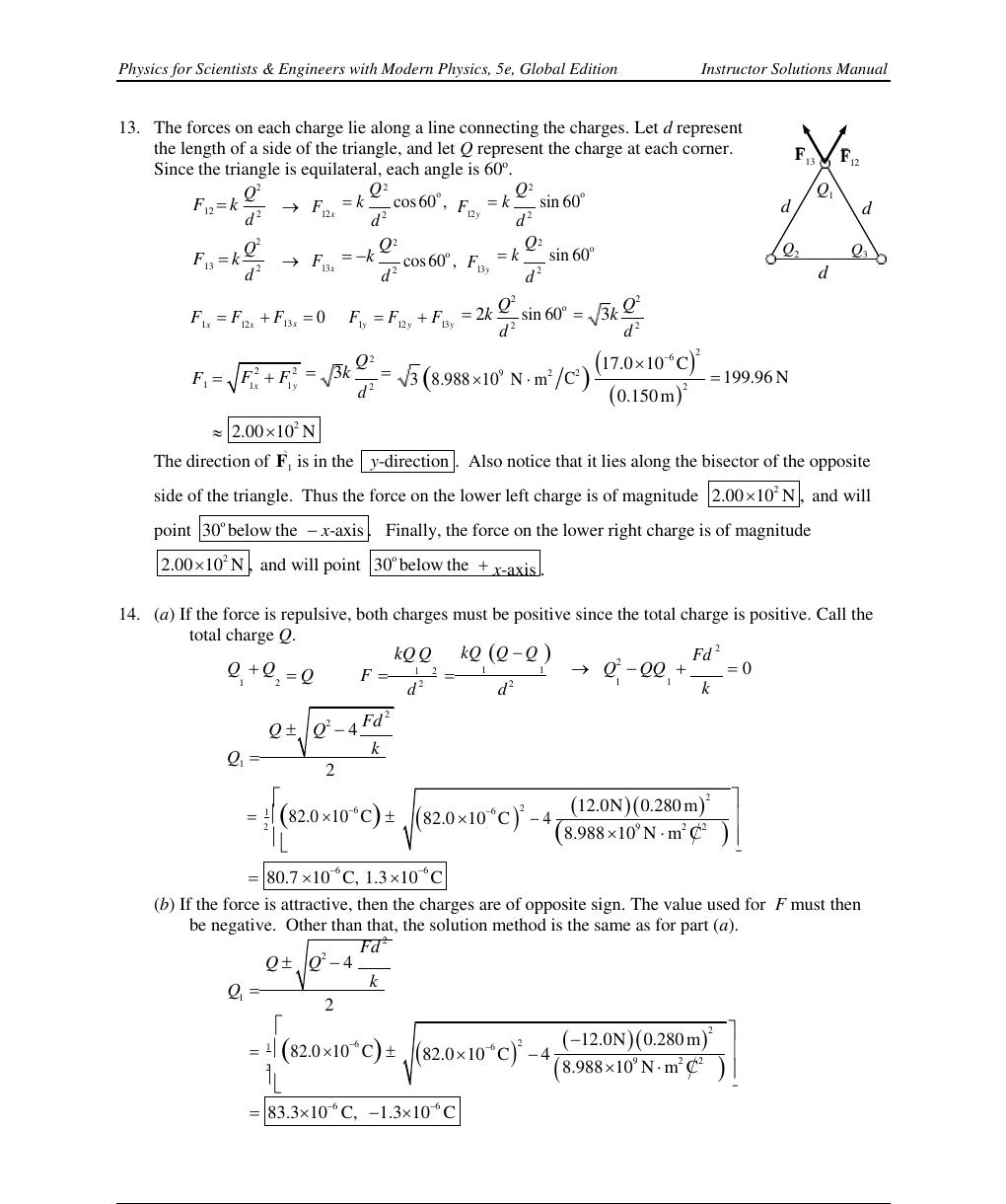 Preview page 10 of Solutions Manual For Physics for Scientists & Engineers with  Modern Physics (Volume 2)5th Edition (Global Edition) By D
