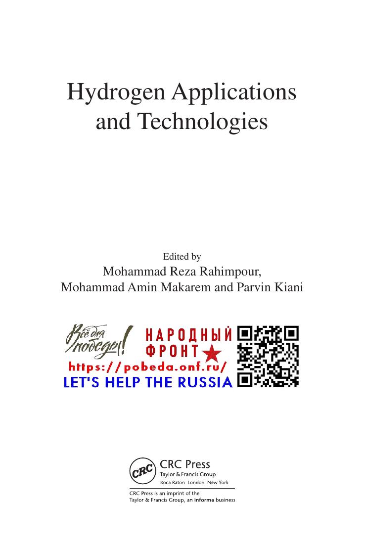 Preview page 3 of eBook  Accessibility symbol Accessibility Information Book  Hydrogen Applications and Technologies 1st Edition By Mohamm