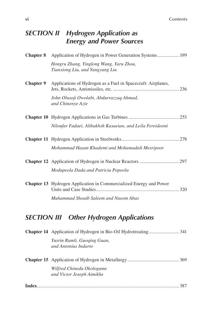 Preview page 6 of eBook  Accessibility symbol Accessibility Information Book  Hydrogen Applications and Technologies 1st Edition By Mohamm