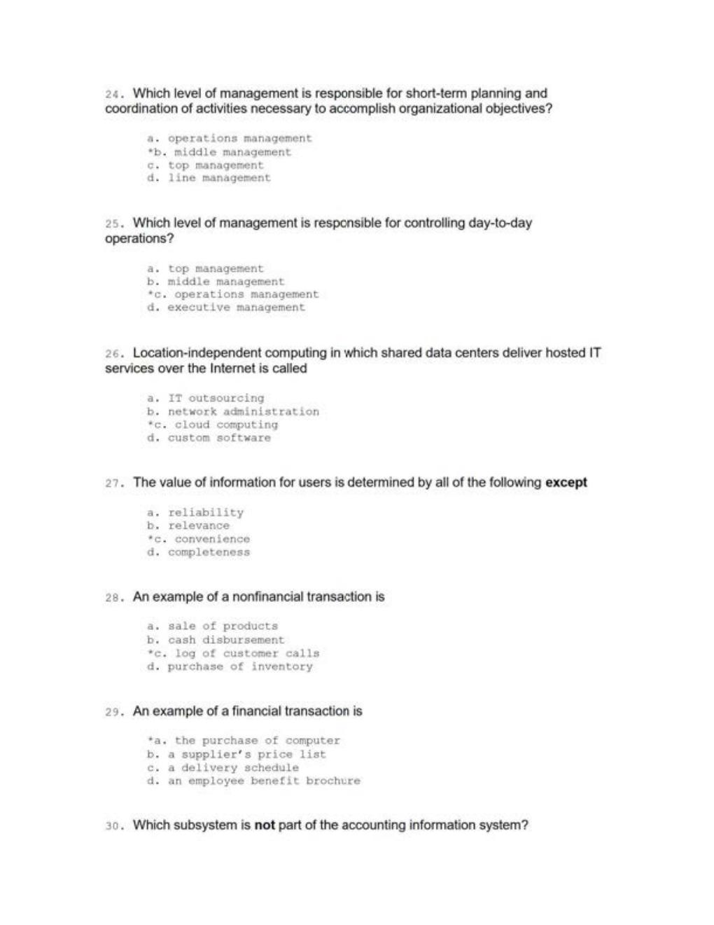 Preview page 4 of Test Bank For Accounting Information Systems 10th Edition By James A. Hall