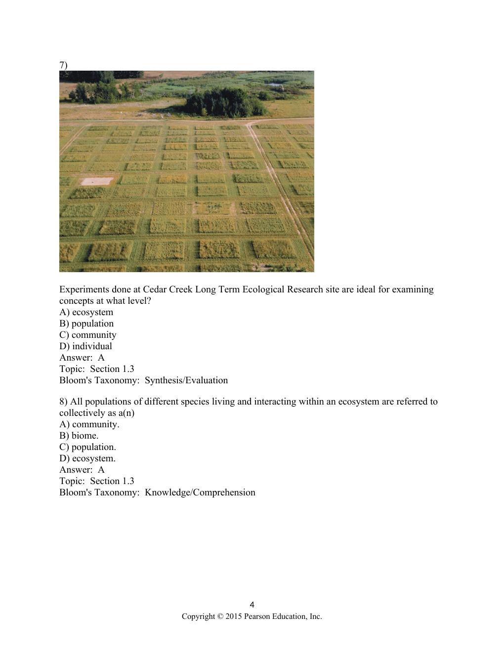 Preview page 4 of Test Bank For Elements of Ecology 9th Edition by Thomas Smith, Robert Smith