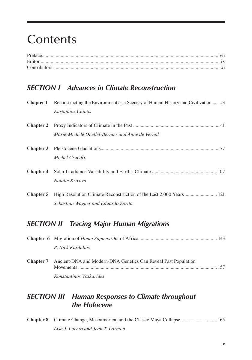 Preview page 6 of Climate Changes in the Holocene:: Impacts and Human Adaptation By Eustathios Chiotis eBook PDF
