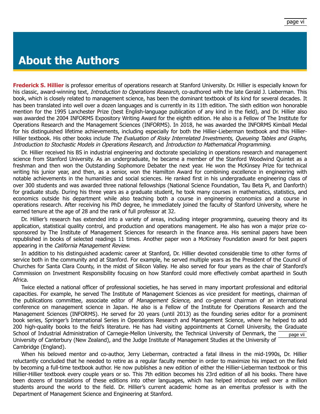 Preview page 9 of Introduction to Management Science and Business Analytics 7th Edition By FREDERICK. HILLIER (MARK.), Frederick S. Hillie