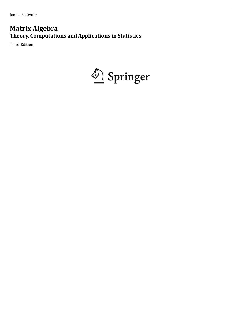 Preview page 3 of Matrix Algebra Theory Computations and Applications in Statistics 3rd Edition By James E. Gentle eBook PDF