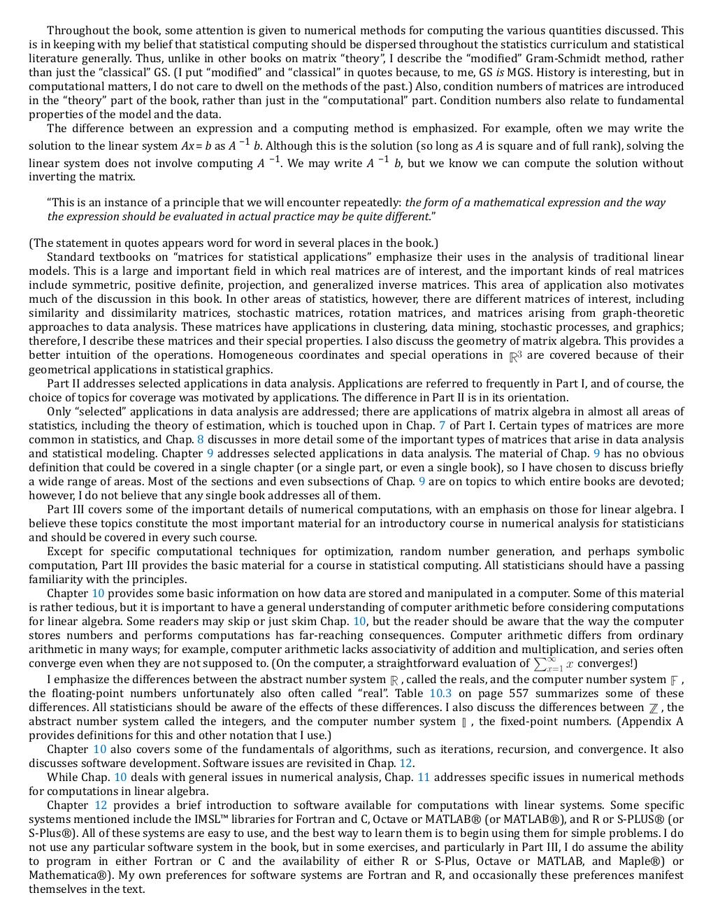Preview page 8 of Matrix Algebra Theory Computations and Applications in Statistics 3rd Edition By James E. Gentle eBook PDF