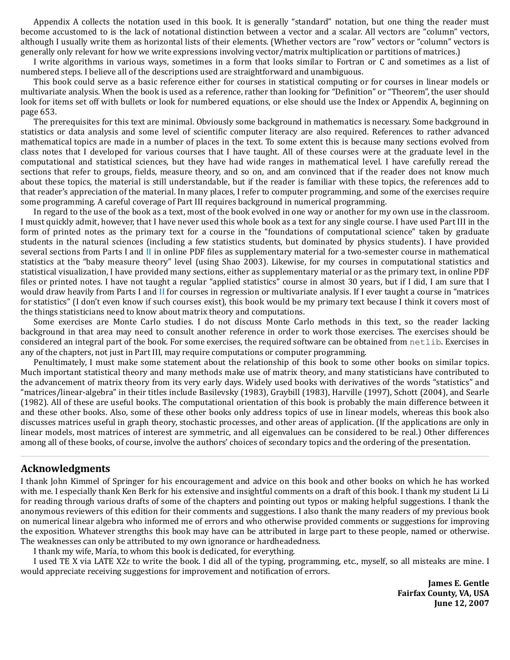 Preview page 9 of Matrix Algebra Theory Computations and Applications in Statistics 3rd Edition By James E. Gentle eBook PDF