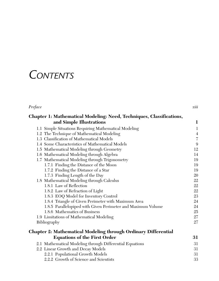 Preview page 7 of Mathematical Modeling 1st Edition By J.N. Kapur 978-1683928744