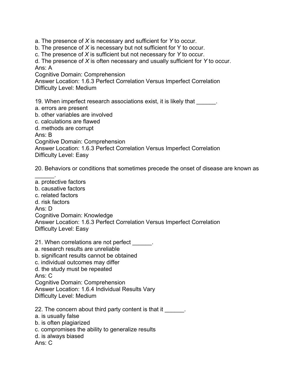 Preview page 5 of Test Bank For Applied Statistics I: Basic Bivariate Techniques 3rd Edition by Rebecca M. Warner All Chapters 1-18