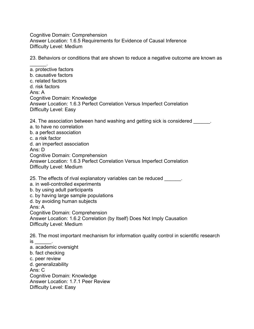 Preview page 6 of Test Bank For Applied Statistics I: Basic Bivariate Techniques 3rd Edition by Rebecca M. Warner All Chapters 1-18