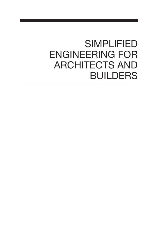 Preview page 2 of Simplified Engineering for Architects and Builders 12th Edition By James Ambrose, Patrick Tripeny ISBN: 9781118975046