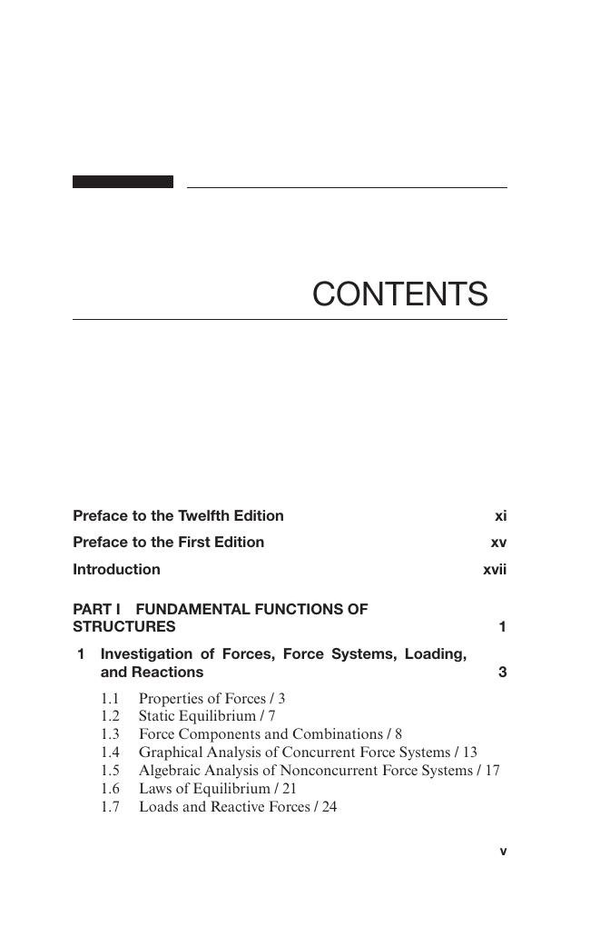 Preview page 5 of Simplified Engineering for Architects and Builders 12th Edition By James Ambrose, Patrick Tripeny ISBN: 9781118975046
