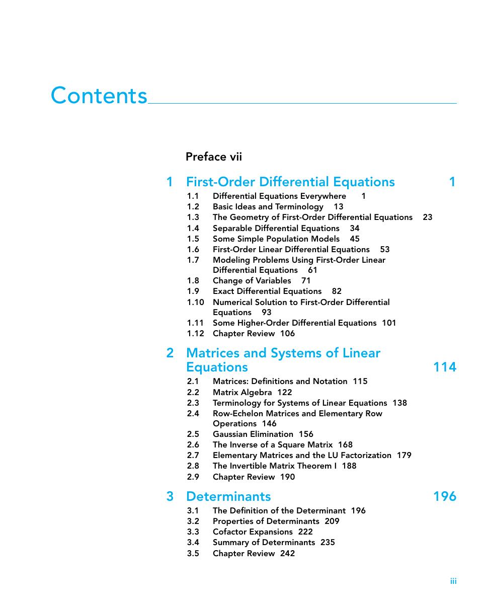 Preview page 4 of eBook  Differential Equations and Linear Algebra 4th Edition By Stephen Goode , Scott Annin