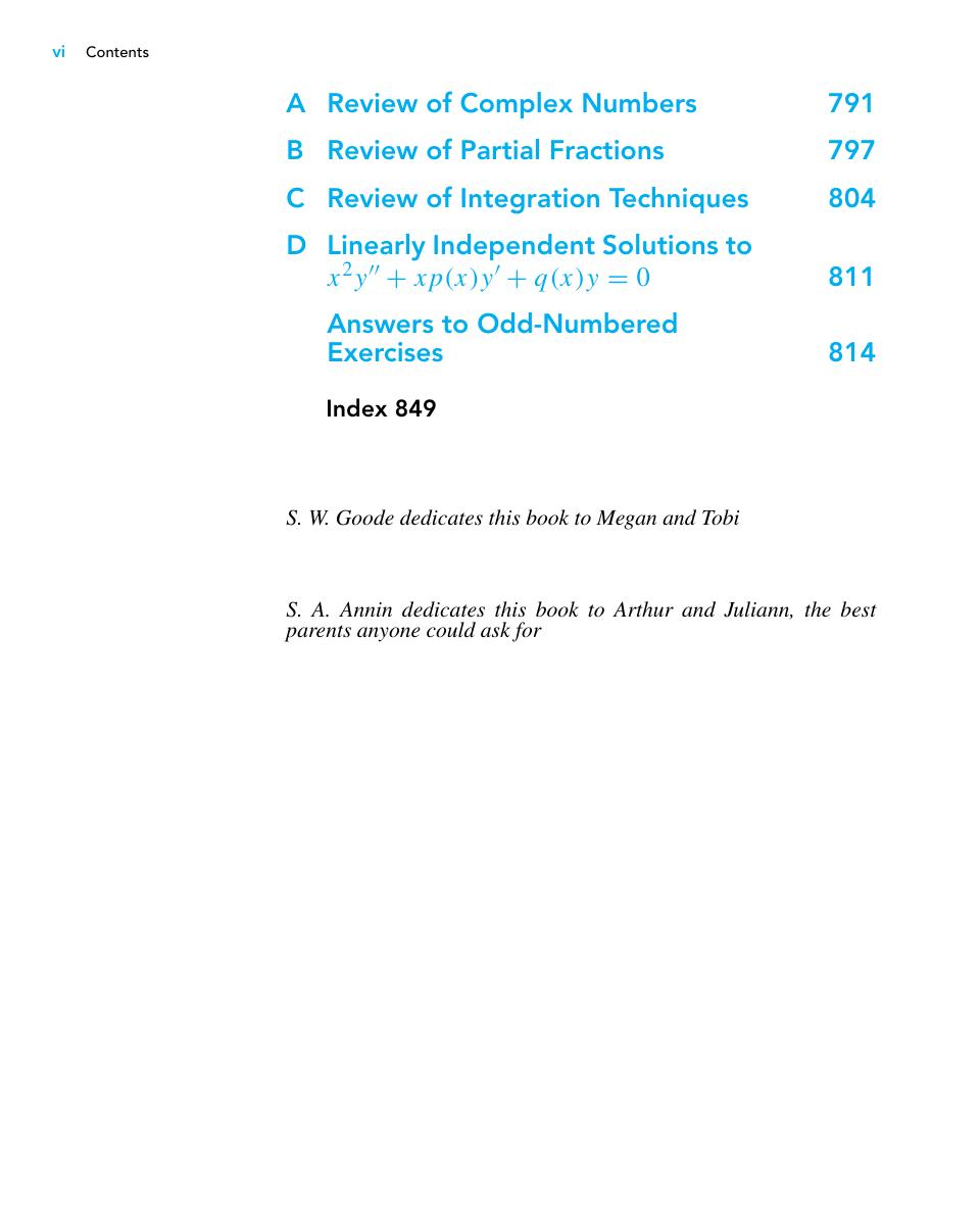 Preview page 7 of eBook  Differential Equations and Linear Algebra 4th Edition By Stephen Goode , Scott Annin