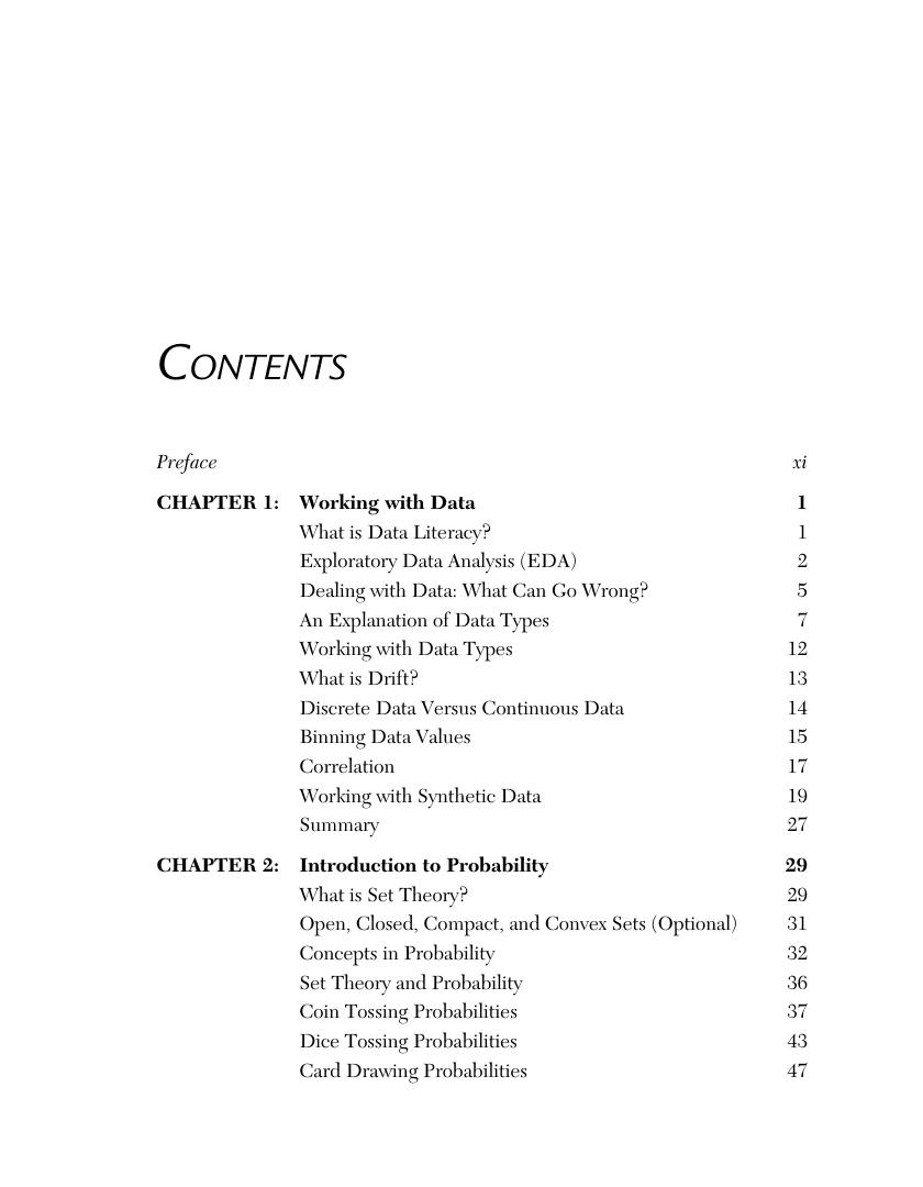 Preview page 8 of Statistics Using Python 1st Edition By Oswald Campesato ISBN: 9781683928805