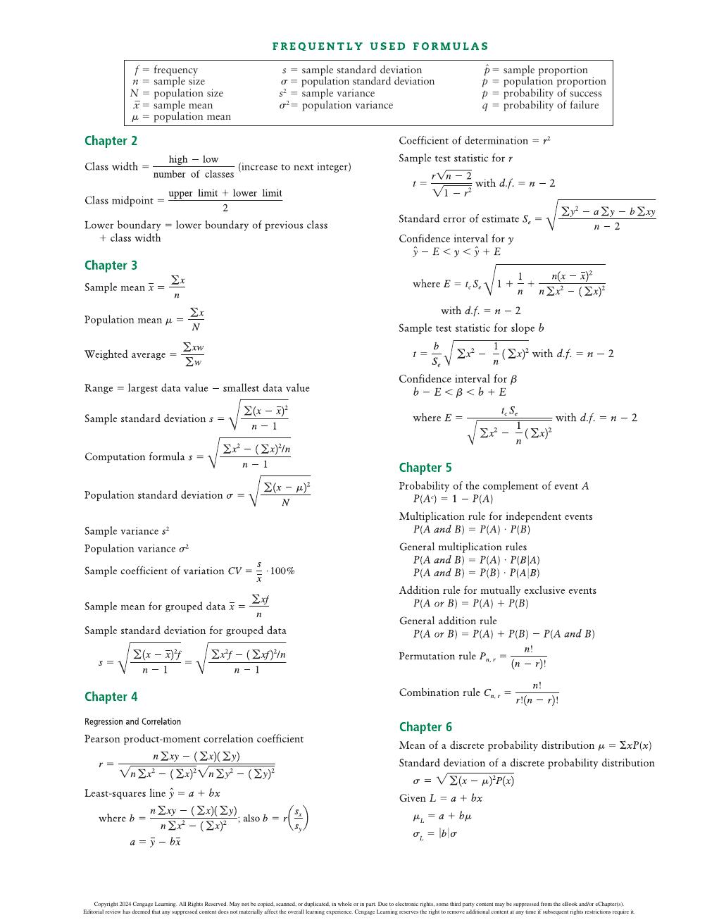 Preview page 6 of Understanding Basic Statistics 9th Edition By Charles Henry Brase, Corrinne Pellillo Brase, Jason Dolor, James Seibert I
