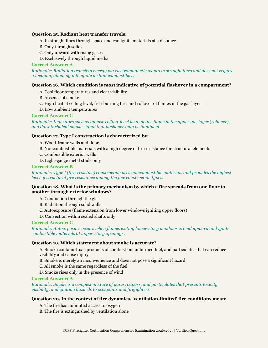 Preview page 5 of TCFP Firefighter Certification | Texas Commission on Fire Protection | Academic Year 2026/2027 | Comprehensive Certifica