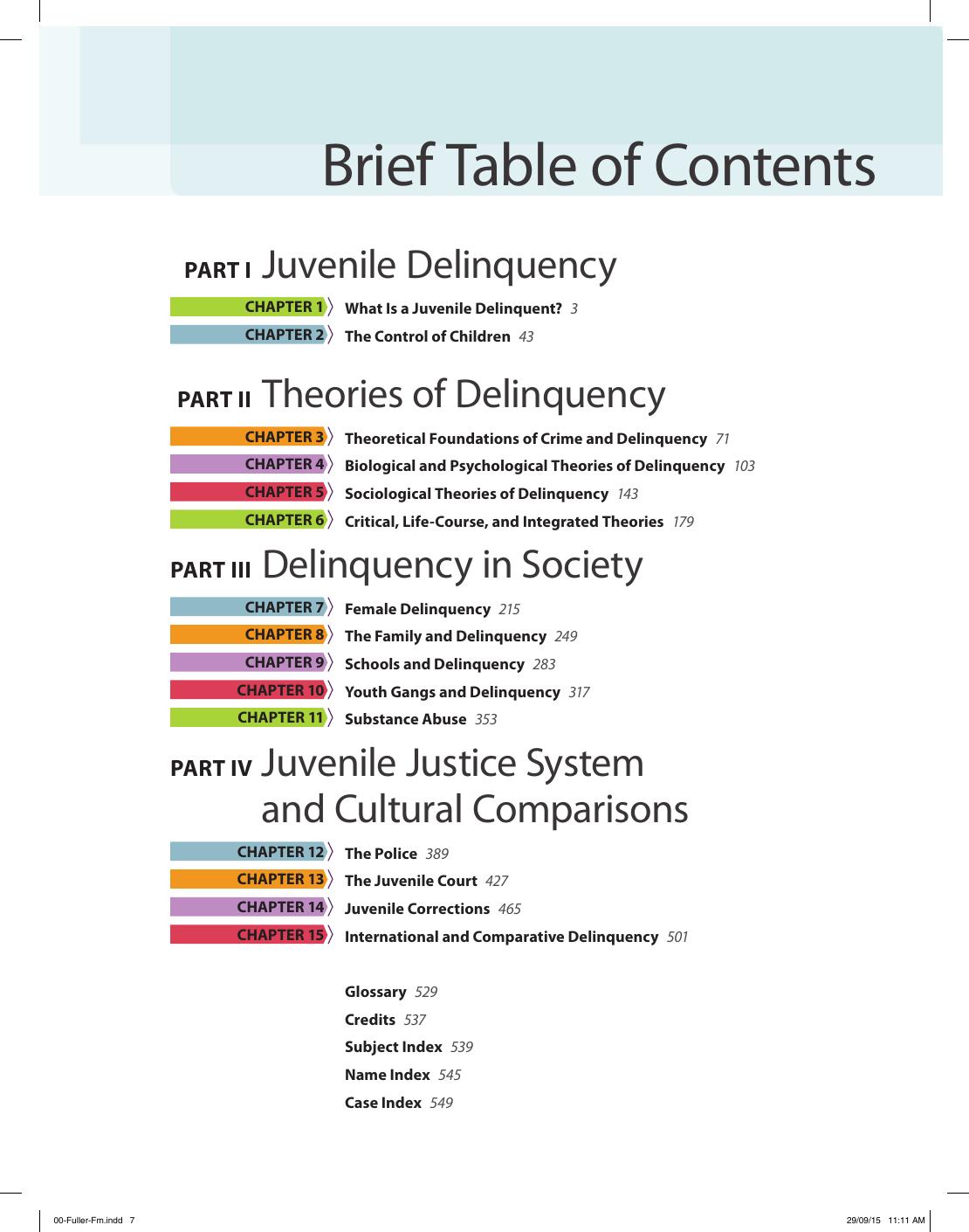 Preview page 8 of Juvenile Delinquency Mainstream and Crosscurrents 3rd Edition By John Randolph Fuller