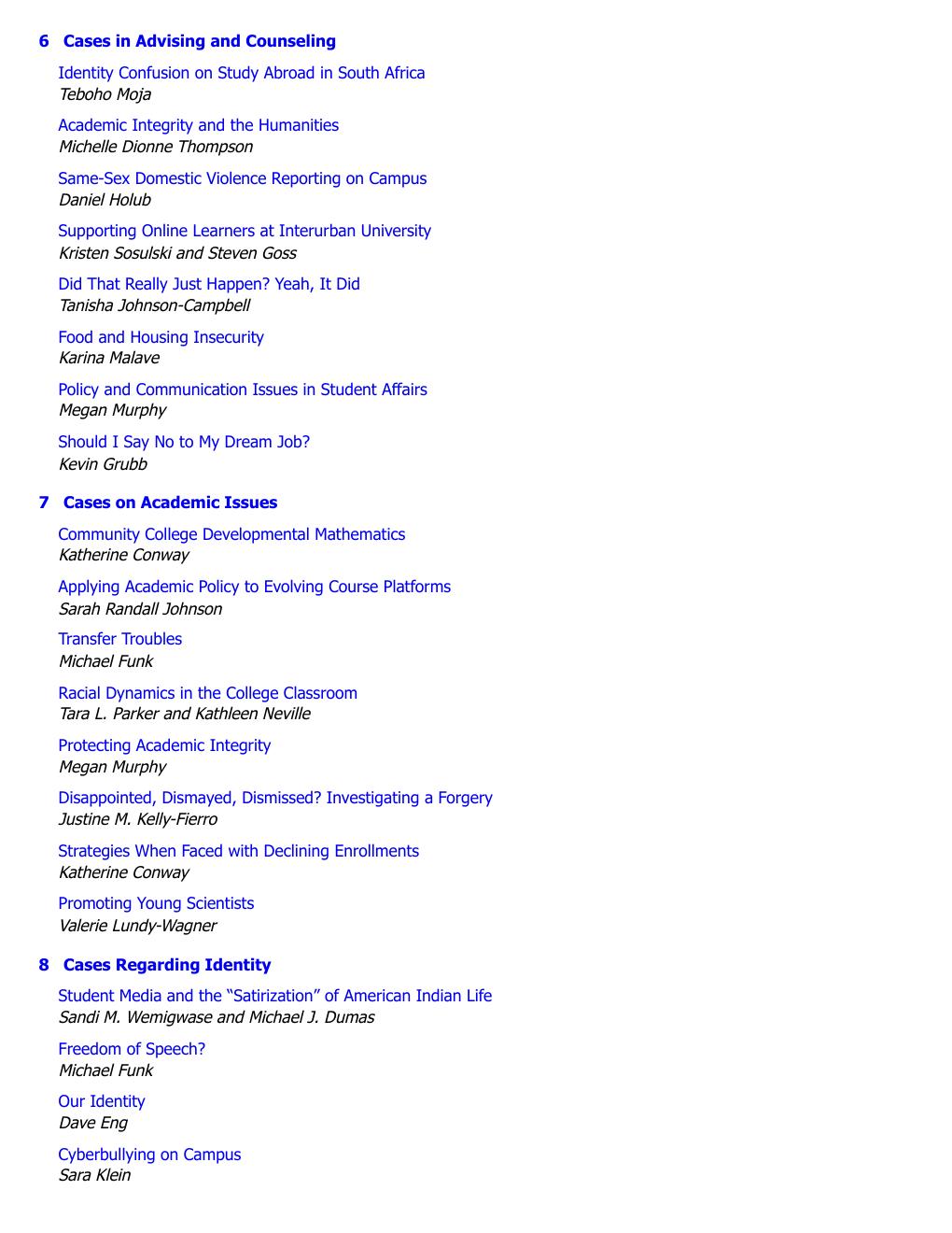 Preview page 8 of Linking Theory to Practice 4th Edition By Frances Stage, Steven Hubbard