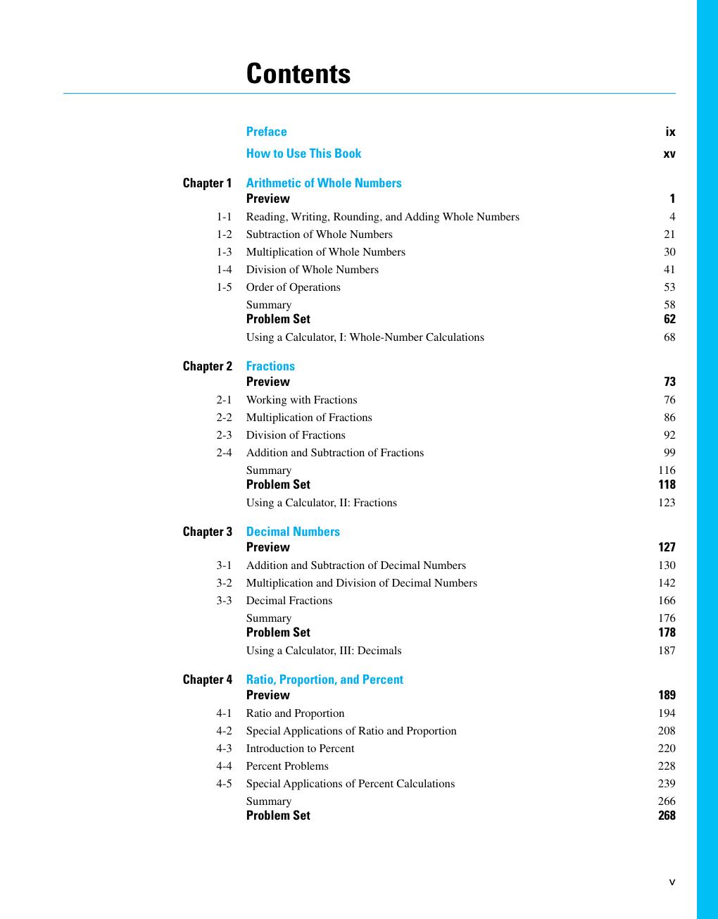 Preview page 6 of Mathematics for the Trades A Guided Approach 11th Edition By Hal Saunders