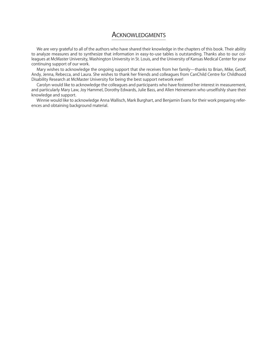 Preview page 10 of Measuring Occupational Performance Supporting Best Practice in Occupational Therapy 3rd Edition By Mary Law; Carolyn M.