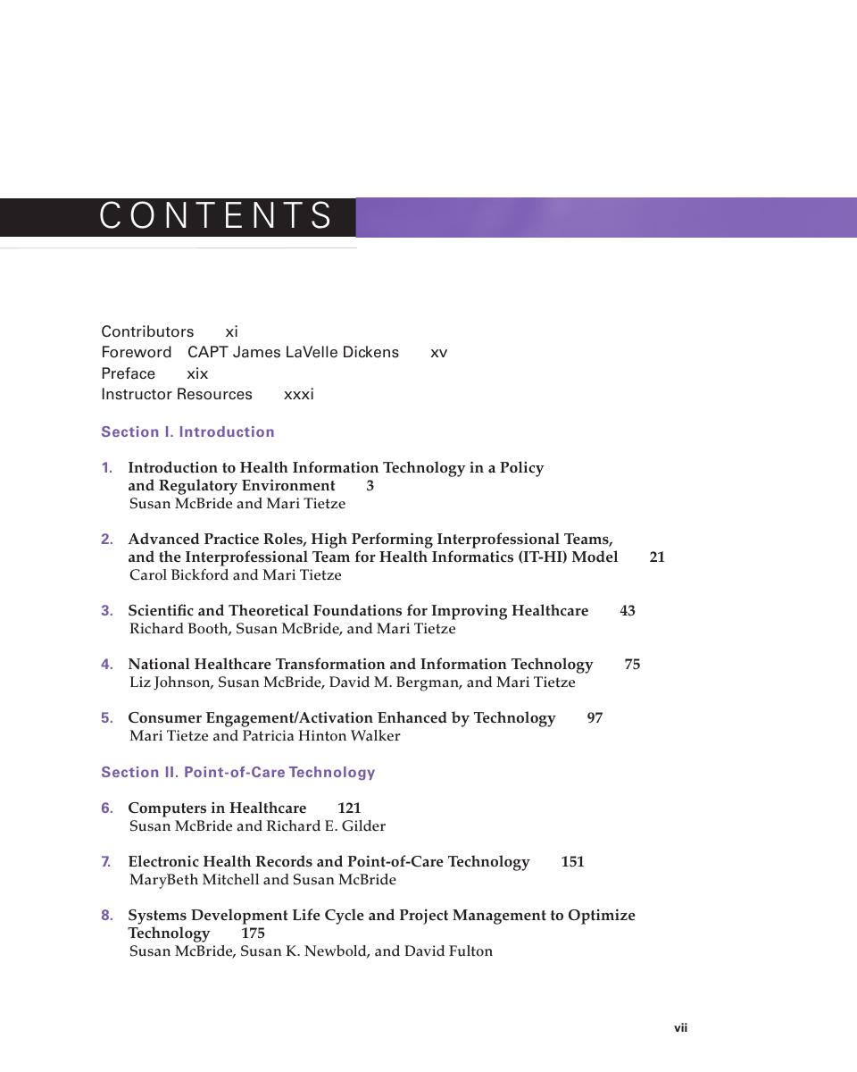 Preview page 8 of Nursing Informatics for the Advanced Practice Nurse 3rd Edition By Susan McBride