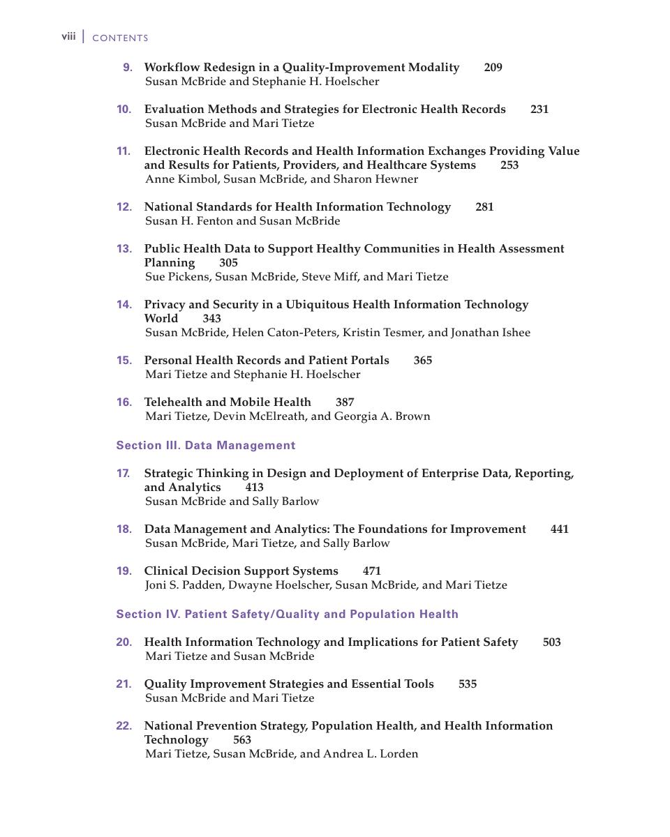 Preview page 9 of Nursing Informatics for the Advanced Practice Nurse 3rd Edition By Susan McBride